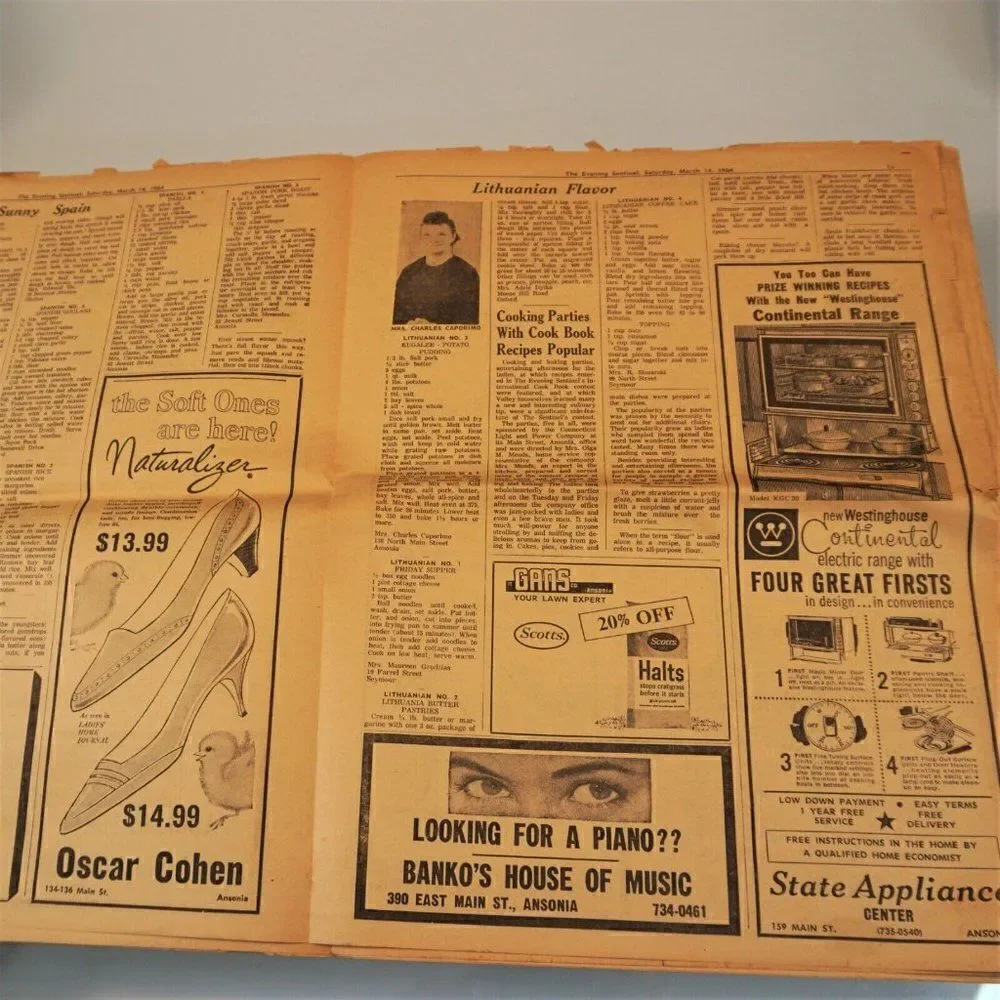 Sentinel 1964 Newspaper Cook Book Section 1967 McCall's Recipes Magazine